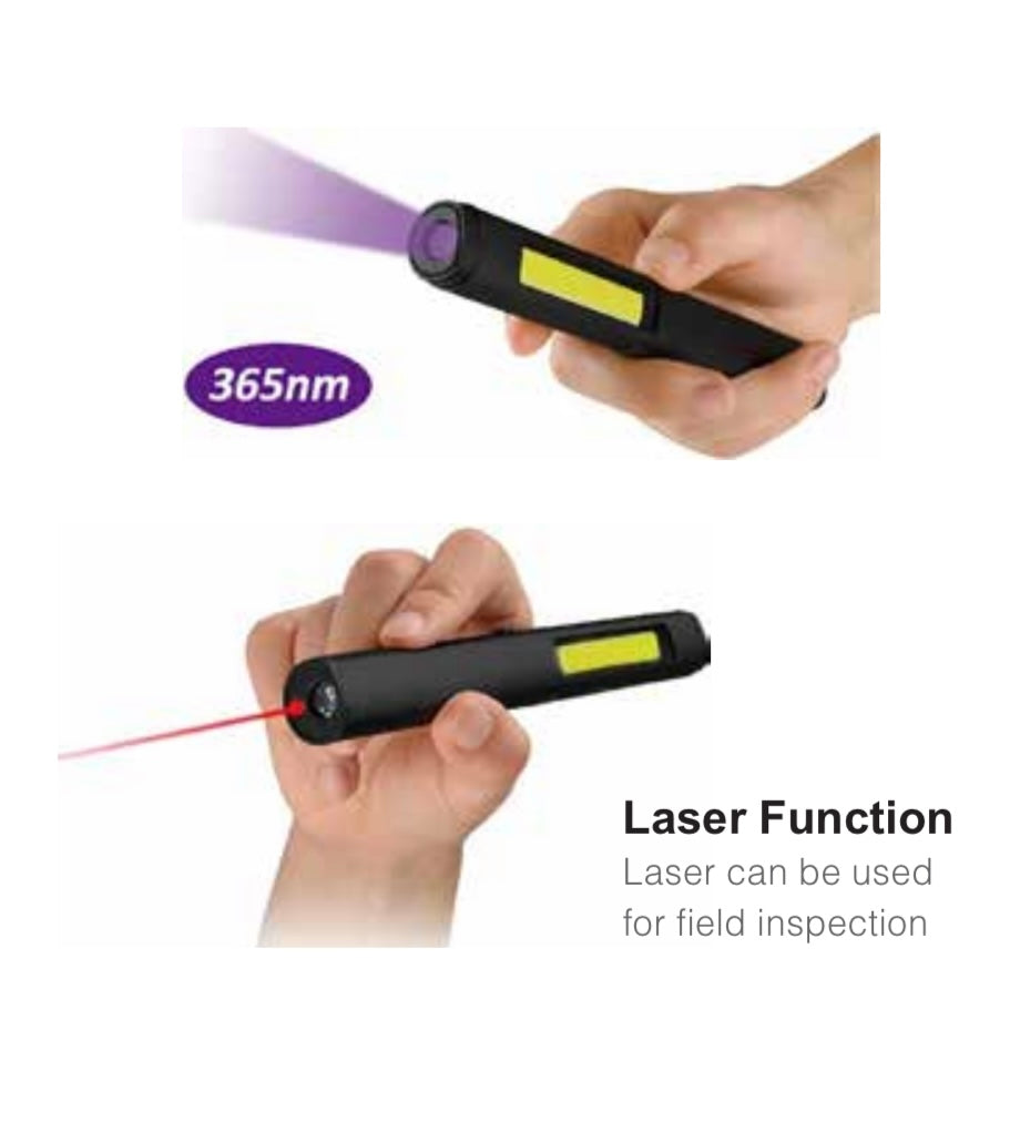 450 LUMENS RECHARGEABLE MULTI-FUNCTIONAL PEN LIGHT WITH UV AND