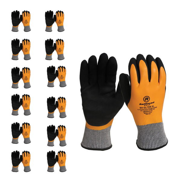 Winter cut resistant gloves -MED 12 pack