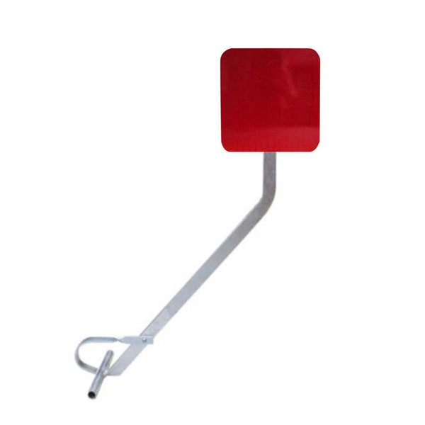 Econ Clamp With 12x12 Plain Red, HIP reflective Sign
