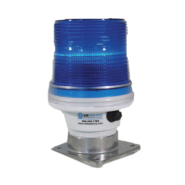 Solar Light Blue Lens/ Blue Led 4 Bolt Mount