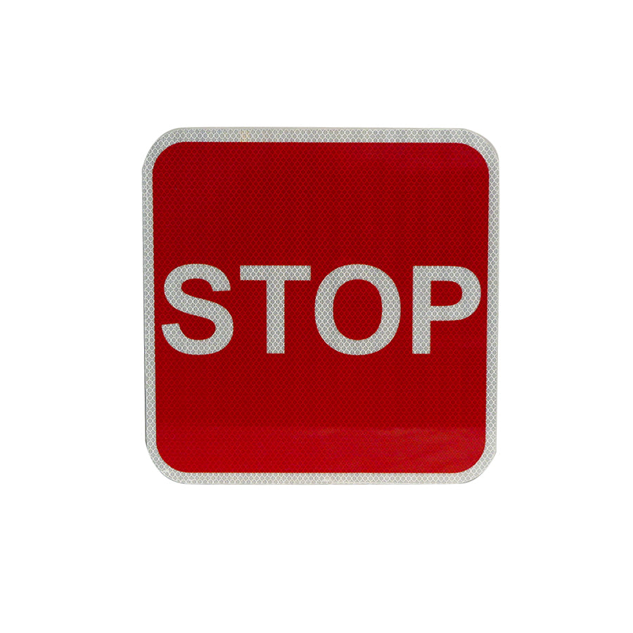 12x12 Red STOP HIP reflective – Railhead Corporation