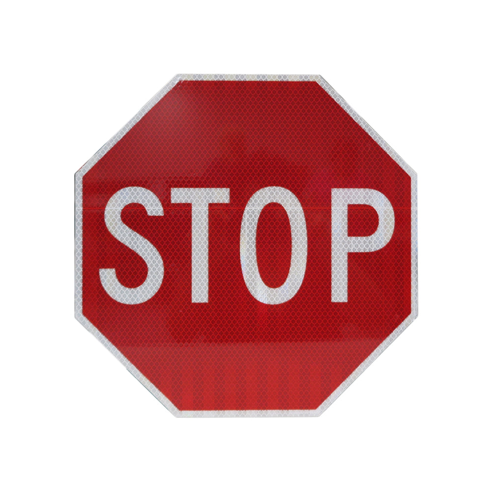 Stop Sign Reflection 12x12 Red STOP sign, HIP reflective Octagon – Railhead Corporation
