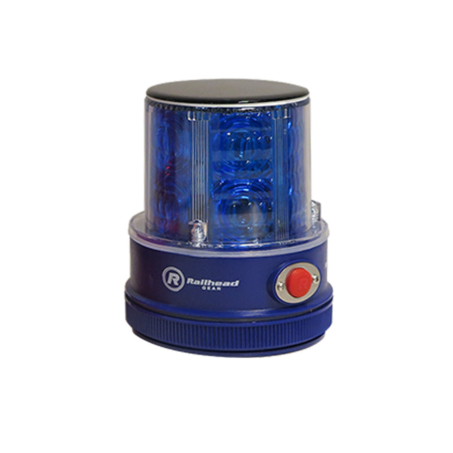 Blue M18 Solar Flashing 3 rows LEDs – Railhead Corporation