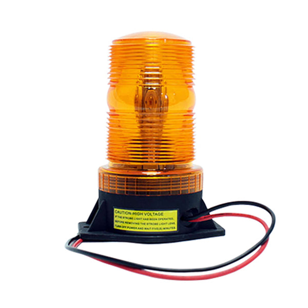 Amber 120V AC Flange Mount LED Strobe 380 lumens