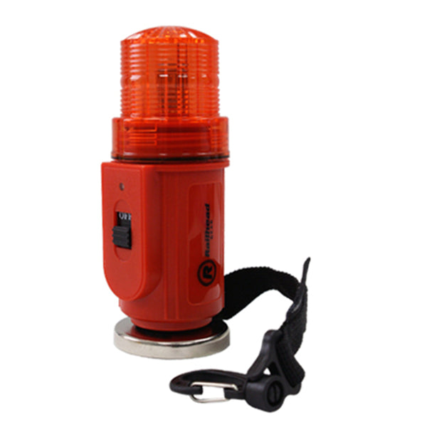 Red Body, LED/Lens light with Strap & Magnet