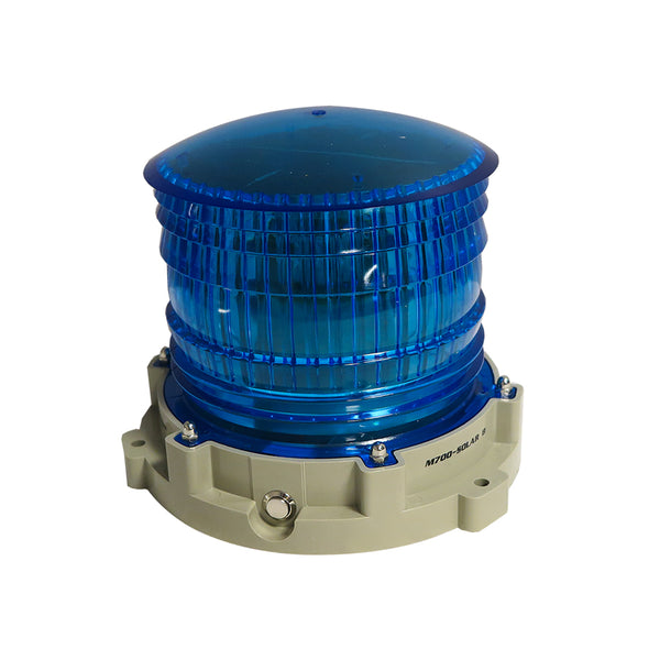 360Â° Dome Solar Light Blue W/Ext. Switch flashing only