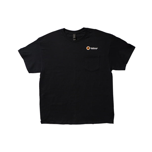 Railhead Cotton t-shirt, black with RH logo Medium