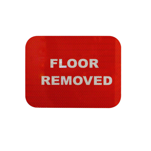 RED 12x9 Floor Removed Alum. HIP reflective double sided