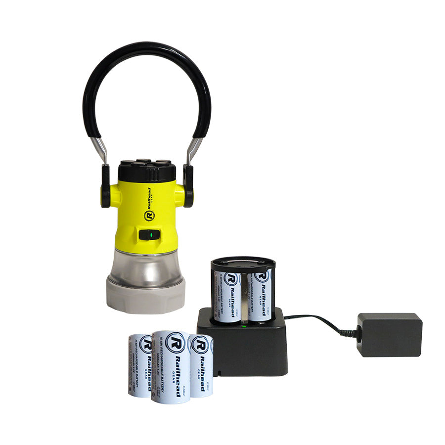 RH-TL2020 lantern WITH rechargeable battery kit, 6 batteries 2 Ah