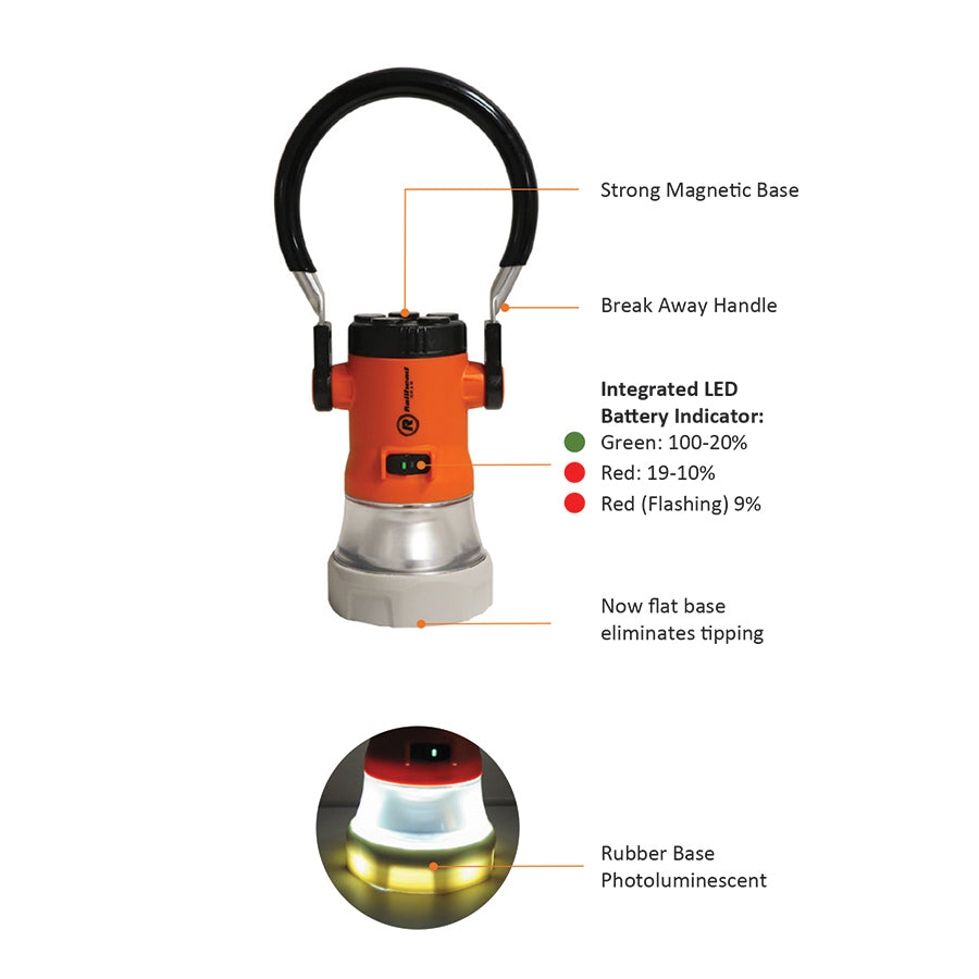Trainman Lantern Clear LED orange body flat bezel body with