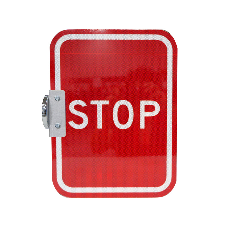 Stop Sign Reflection 9x12 Red Stop Sign, HIP reflective with Magnet and Bracket – Railhead ...