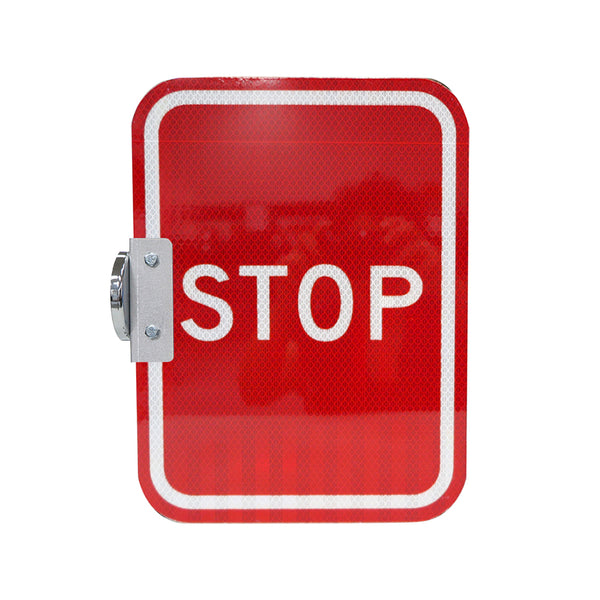 9x12 Red Stop Sign, HIP reflective with Magnet and Bracket